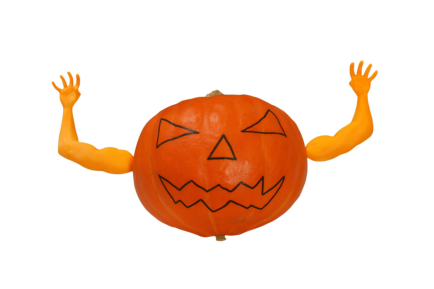 Pumpkin Deko Scaring Hands