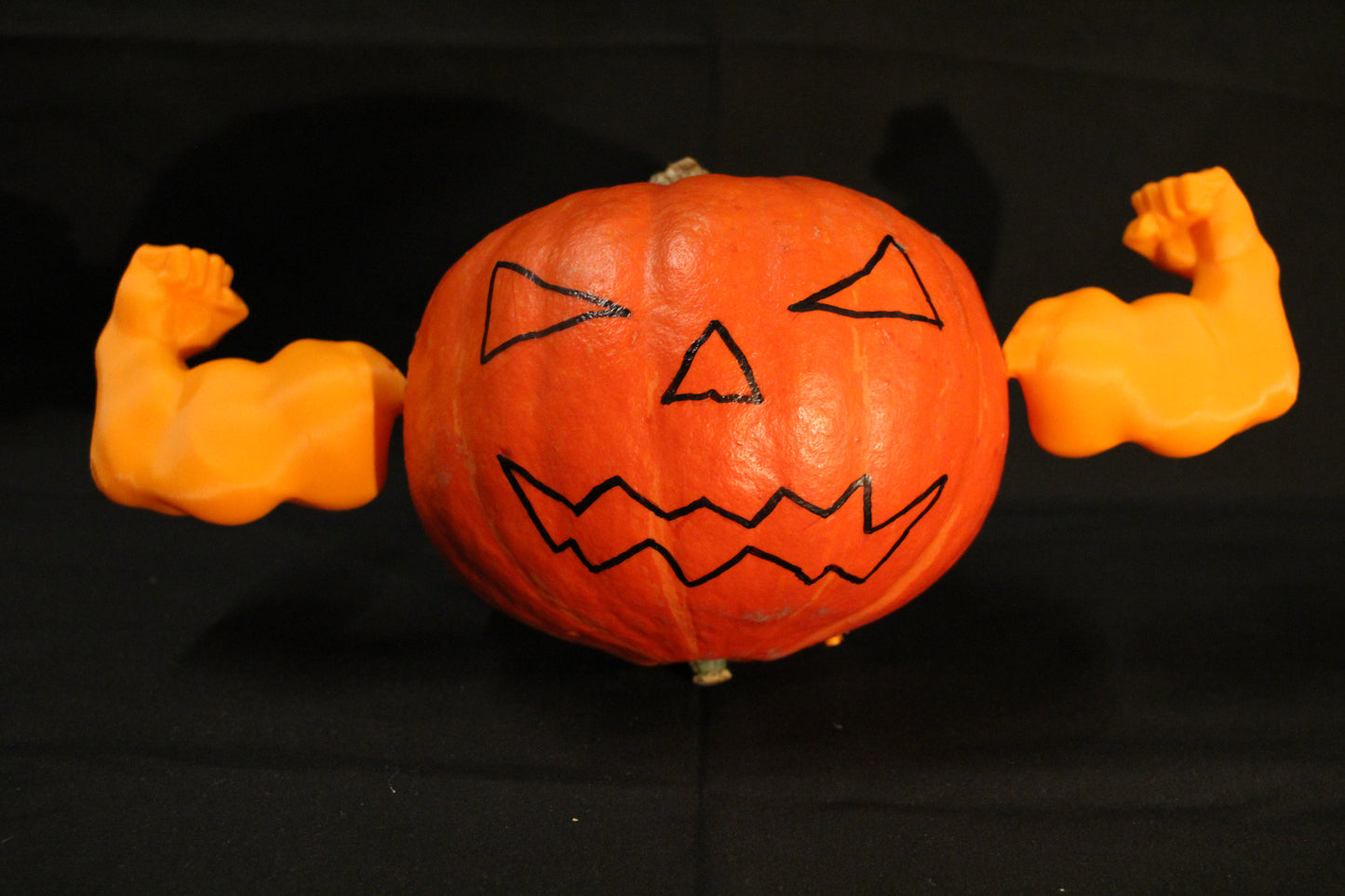 Pumpkin Flexing Arms