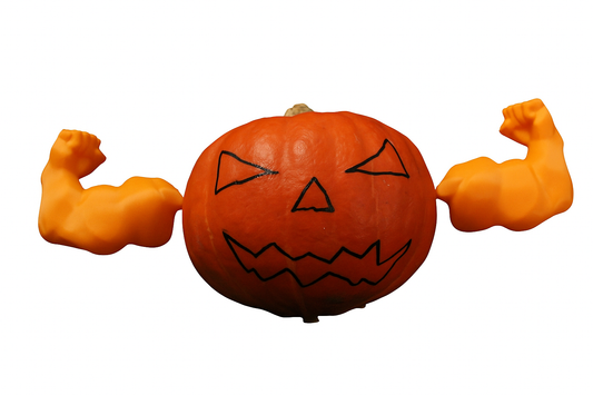 Pumpkin Flexing Arms